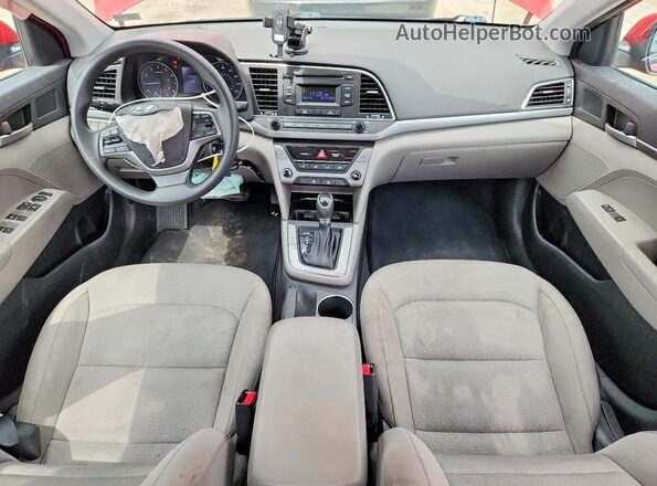 KMHD74LF3HU407699 2017 HYUNDAI ELANTRA Red Widok deski rozdzielczej