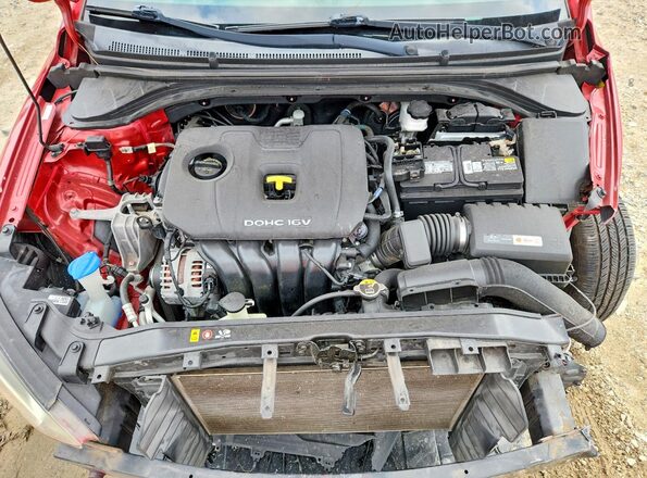 KMHD74LF3HU407699 2017 HYUNDAI ELANTRA Red Widok wnętrza z tyłu