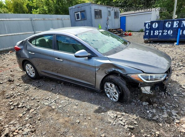 KMHD74LF4HU111199 2017 HYUNDAI ELANTRA Gray Delantero derecho