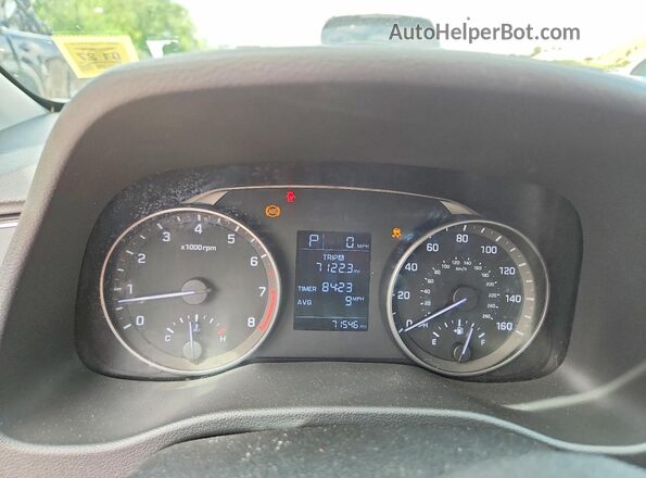 KMHD74LF4HU111199 2017 HYUNDAI ELANTRA Gray Vista del cuadro de instrumentos