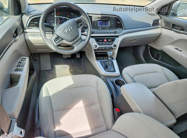 KMHD74LF4HU111199 2017 HYUNDAI ELANTRA Gray Vista del salpicadero