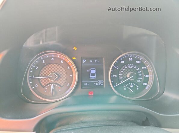 KMHD74LF4LU902826 2020 HYUNDAI ELANTRA Черный Вид щитка приборов