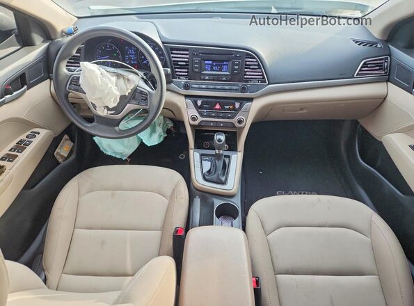 KMHD74LF5HU392008 2017 HYUNDAI ELANTRA Beige Առջևի վահանակի տեսք