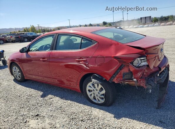 KMHD74LF5KU761537 2019 HYUNDAI ELANTRA Red Trasero izquierdo
