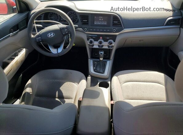 KMHD74LF5KU761537 2019 HYUNDAI ELANTRA Red Vista del salpicadero
