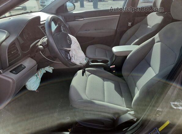 KMHD74LF5KU811739 2019 HYUNDAI ELANTRA Угольный Вид салона спереди