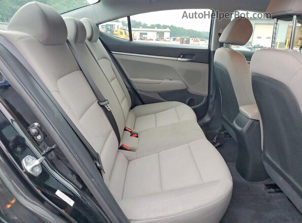 KMHD74LF5LU957205 2020 HYUNDAI ELANTRA Black Widok tylnych siedzeń