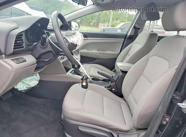 KMHD74LF5LU957205 2020 HYUNDAI ELANTRA Black Widok wnętrza z przodu