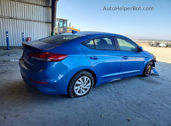 KMHD74LF6HU095135 2017 HYUNDAI ELANTRA Синий Задняя правая четверть