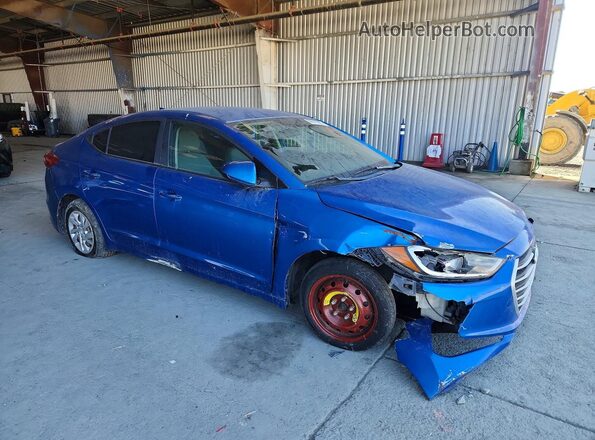 KMHD74LF6HU095135 2017 HYUNDAI ELANTRA Синий Передняя правая четверть