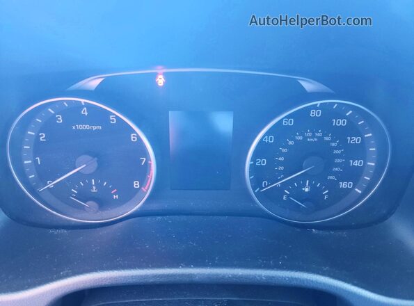KMHD74LF6HU095135 2017 HYUNDAI ELANTRA Синий Вид щитка приборов