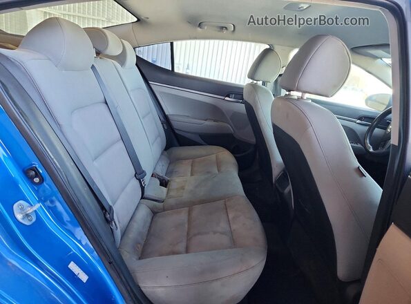 KMHD74LF6HU095135 2017 HYUNDAI ELANTRA Синий Вид задних сидений