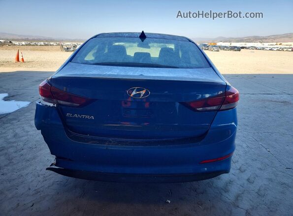 KMHD74LF6HU095135 2017 HYUNDAI ELANTRA Синий Вид сзади