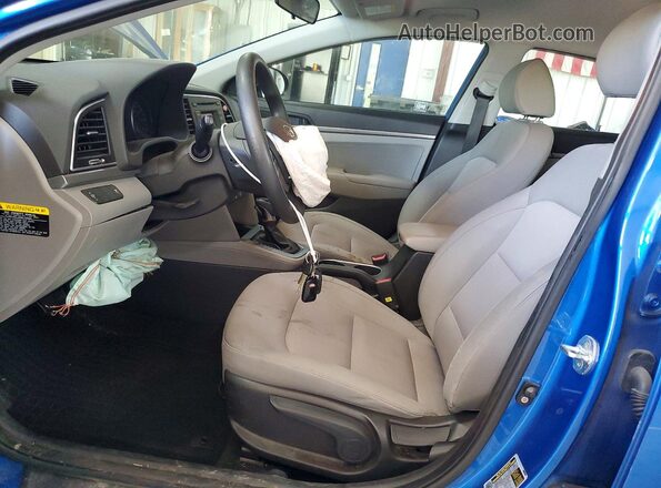 KMHD74LF6HU315776 2017 HYUNDAI ELANTRA Blue წინა სალონის ხედი