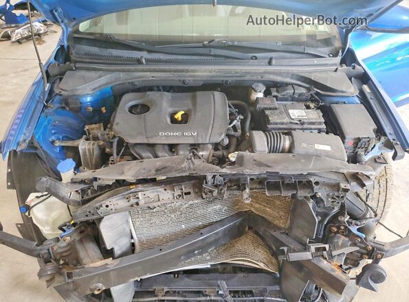 KMHD74LF6HU315776 2017 HYUNDAI ELANTRA Blue უკანა სალონის ხედი