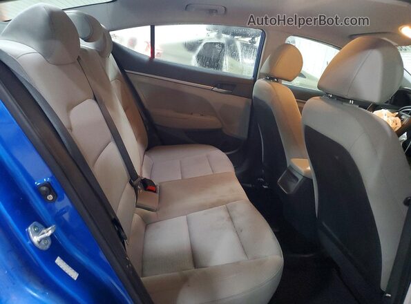 KMHD74LF6HU315776 2017 HYUNDAI ELANTRA Blue უკანა სავარძლების ხედი
