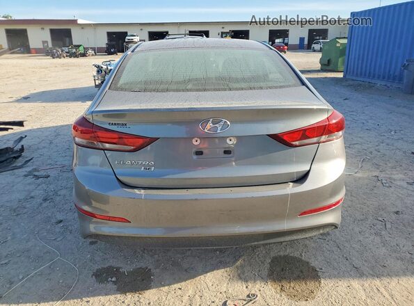 KMHD74LF6JU453209 2018 HYUNDAI ELANTRA Gray Widok z tyłu