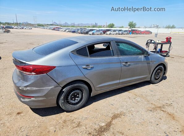 KMHD74LF6JU481544 2018 HYUNDAI ELANTRA Gray Задня права чверть