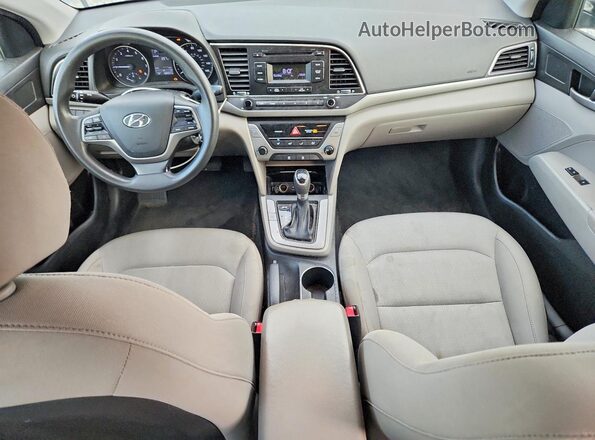 KMHD74LF7HU408628 2017 HYUNDAI ELANTRA Gray Առջևի վահանակի տեսք