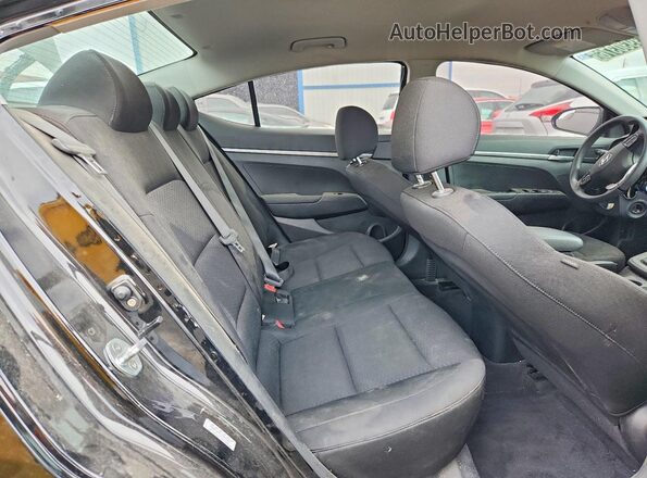 KMHD74LF7LU951681 2020 HYUNDAI ELANTRA Black Вид задніх сидінь