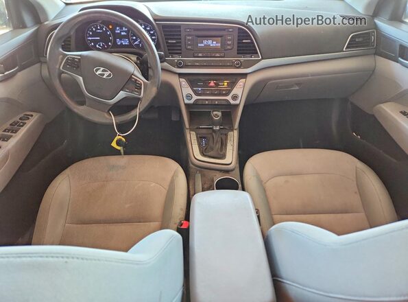 KMHD74LF8HU087263 2017 HYUNDAI ELANTRA Gray წინა პანელის ხედი