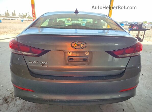 KMHD74LF8HU087263 2017 HYUNDAI ELANTRA Gray უკანა ხედი