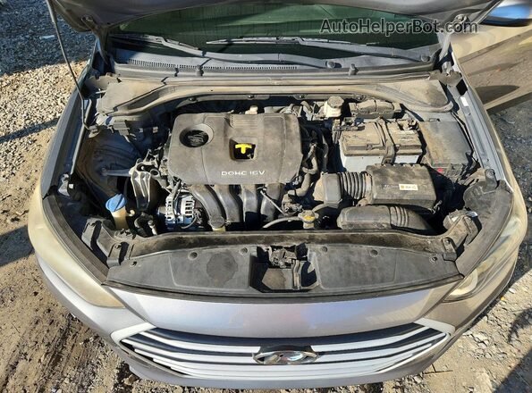 KMHD74LFXHU095574 2017 HYUNDAI ELANTRA Silver Vista interior trasera