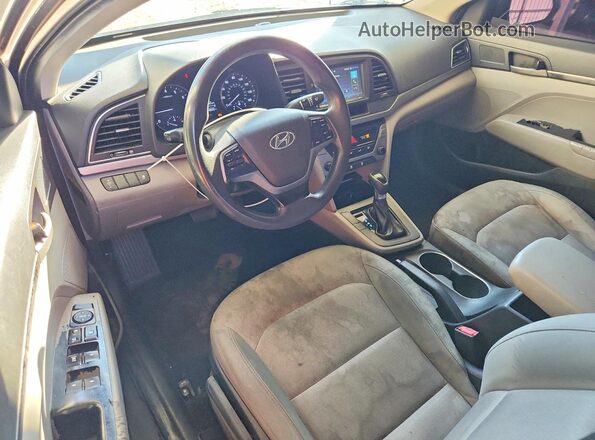 KMHD74LFXHU095574 2017 HYUNDAI ELANTRA Silver Vista del salpicadero