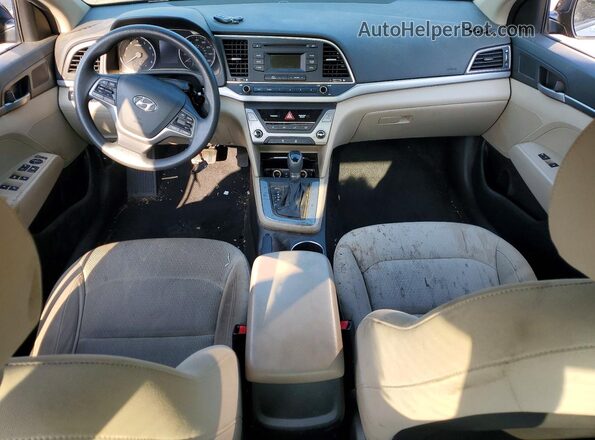 KMHD74LFXJU542961 2018 HYUNDAI ELANTRA Black Vista del salpicadero