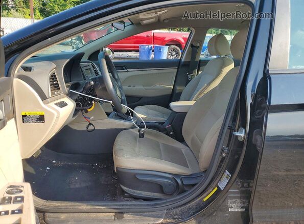 KMHD74LFXJU542961 2018 HYUNDAI ELANTRA Black Vista interior delantera