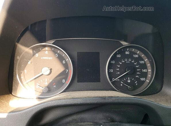 KMHD74LFXJU542961 2018 HYUNDAI ELANTRA Black Vista del cuadro de instrumentos