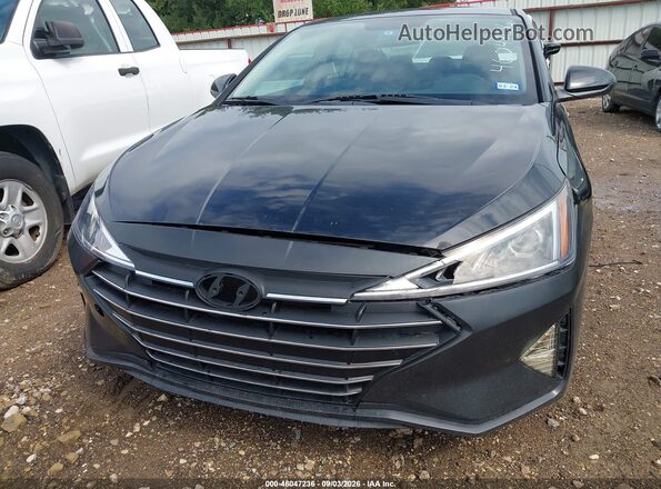KMHD74LFXKU760089 2019 HYUNDAI ELANTRA Black Вид спереду