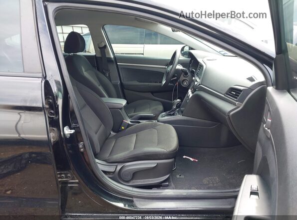 KMHD74LFXKU760089 2019 HYUNDAI ELANTRA Black Вид салону спереду