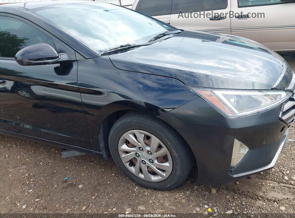 KMHD74LFXKU760089 2019 HYUNDAI ELANTRA Black Вид задньої частини салону