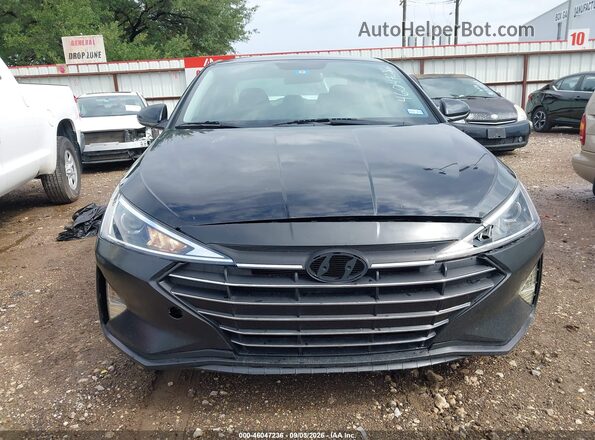 KMHD74LFXKU760089 2019 HYUNDAI ELANTRA Black Вид щитка приладів