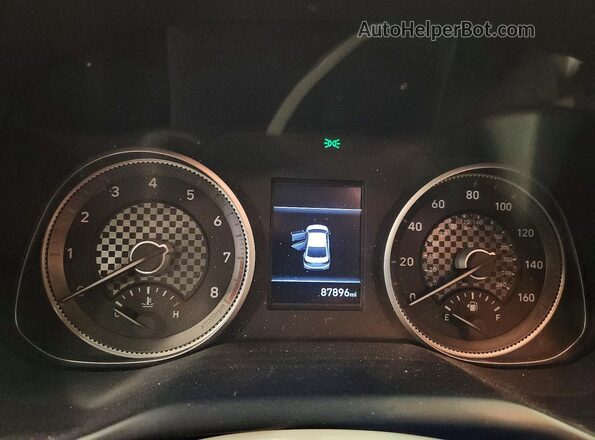 KMHD74LFXLU895140 2020 HYUNDAI ELANTRA Gray Instrument cluster view