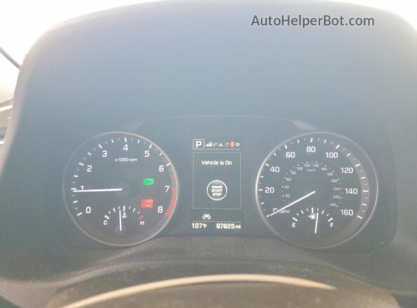 KMHD84LF0HU174779 2017 HYUNDAI ELANTRA Silver Instrument cluster view