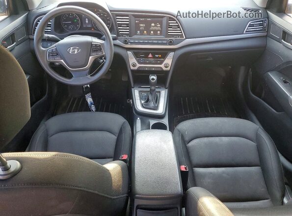 KMHD84LF0JU475610 2018 HYUNDAI ELANTRA Silver წინა პანელის ხედი