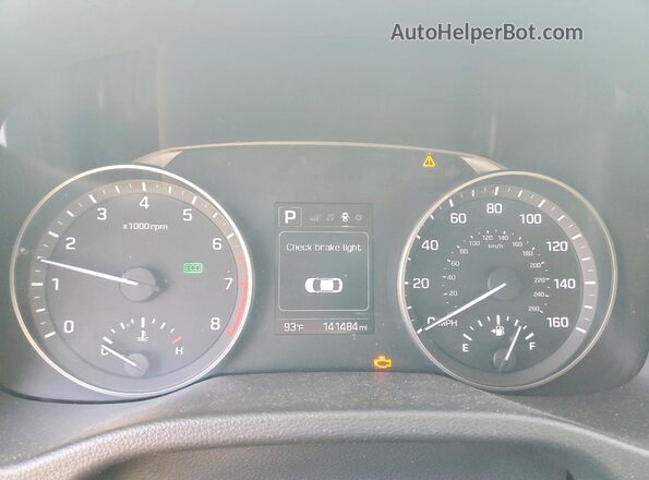 KMHD84LF0JU475610 2018 HYUNDAI ELANTRA Silver ხელსაწყოთა პანელის ხედი