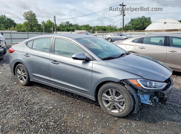KMHD84LF0JU576601 2018 HYUNDAI ELANTRA Gray წინა ხედი