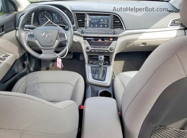 KMHD84LF0JU576601 2018 HYUNDAI ELANTRA Gray ხელსაწყოთა პანელის ხედი