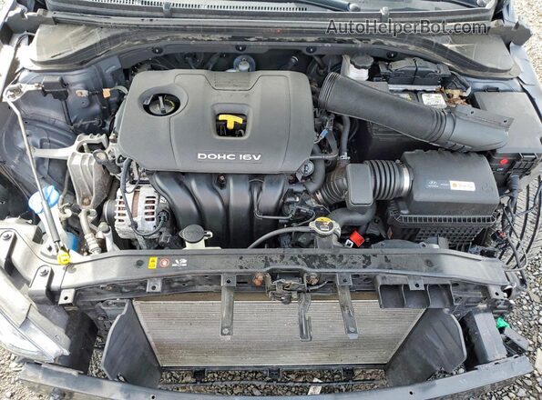 KMHD84LF0JU576601 2018 HYUNDAI ELANTRA Gray ძრავის განყოფილების ხედი