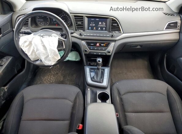 KMHD84LF0JU661325 2018 HYUNDAI ELANTRA Charcoal წინა პანელის ხედი