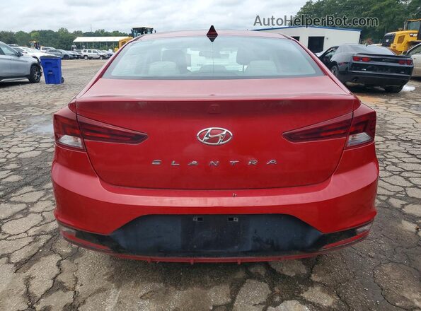 KMHD84LF0KU767839 2019 HYUNDAI ELANTRA Red Rear view