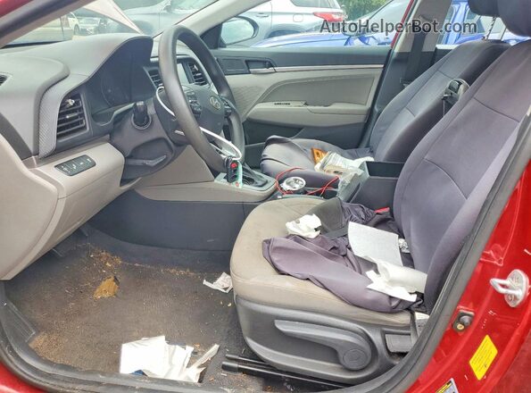 KMHD84LF0KU767839 2019 HYUNDAI ELANTRA Red Front interior view