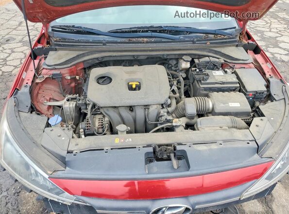 KMHD84LF0KU767839 2019 HYUNDAI ELANTRA Red Rear interior view