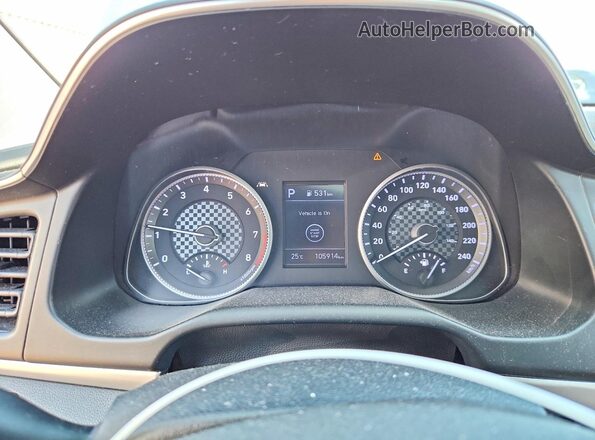 KMHD84LF0LU049757 2020 HYUNDAI ELANTRA Gray Вид щитка приладів