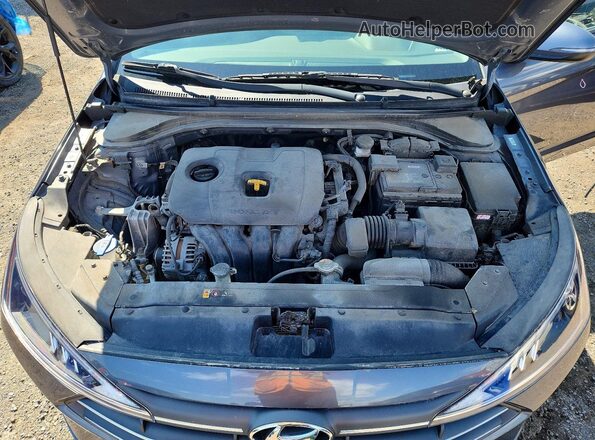 KMHD84LF0LU049757 2020 HYUNDAI ELANTRA Gray Вид задньої частини салону