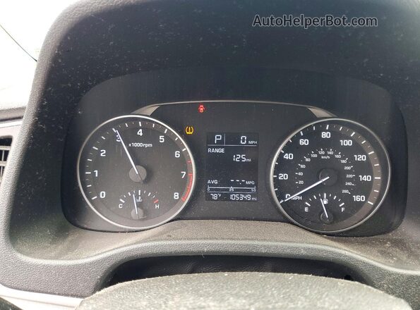 KMHD84LF1HU192840 2017 HYUNDAI ELANTRA Blue Instrument cluster view