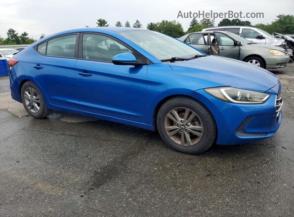 KMHD84LF1HU192840 2017 HYUNDAI ELANTRA Blue Front right